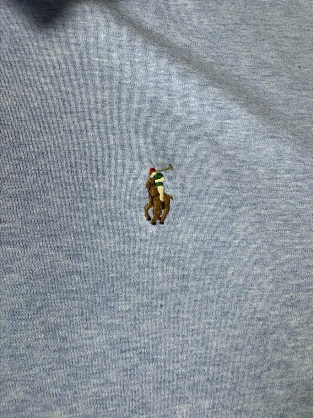 Polo Ralph Lauren Polo Shirt Mens XXL Light‎ Blue Solid Long Sleeve Pony Logo